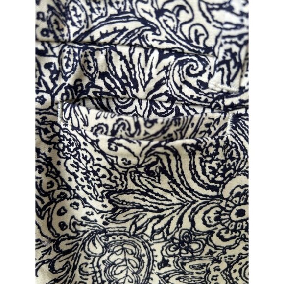 Talbots Petites Women's 8P Pants Floral Paisley Print Cotton Stretch - Picture 7 of 9